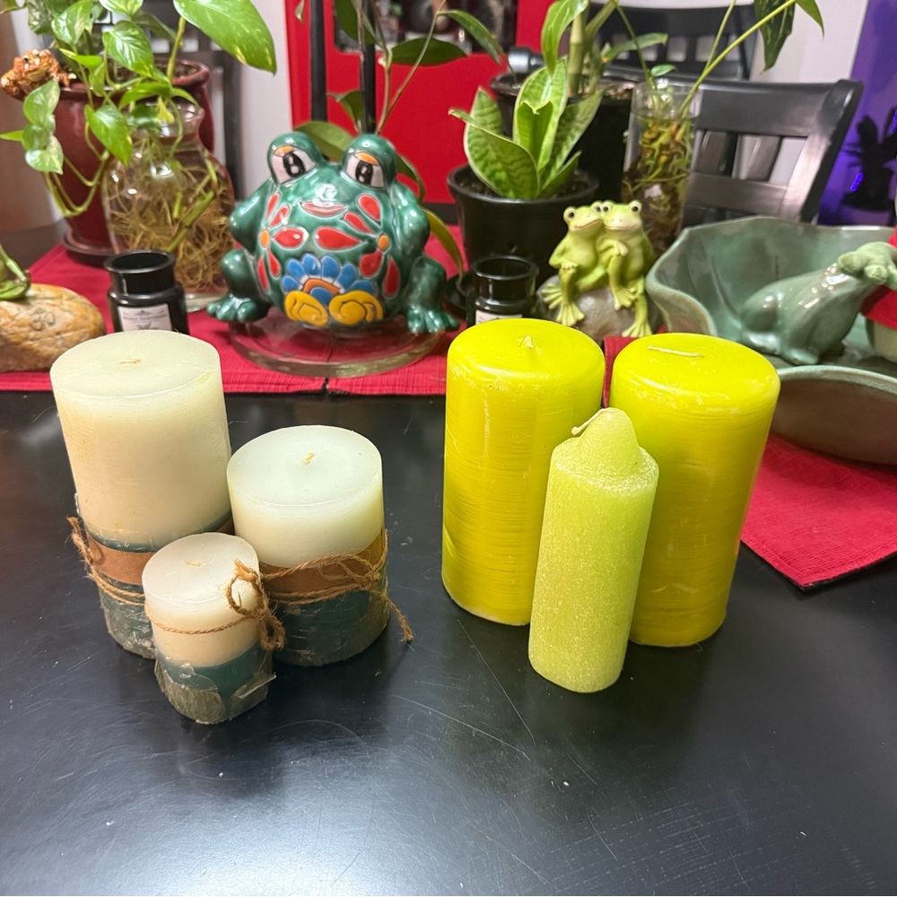 Elegant Green Candle Sets